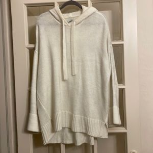 Oso casuals white knit hoodie